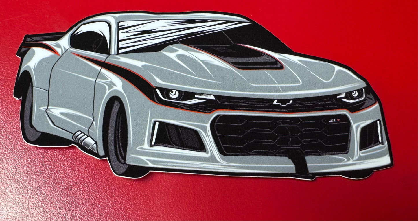 Grey Car Sticker