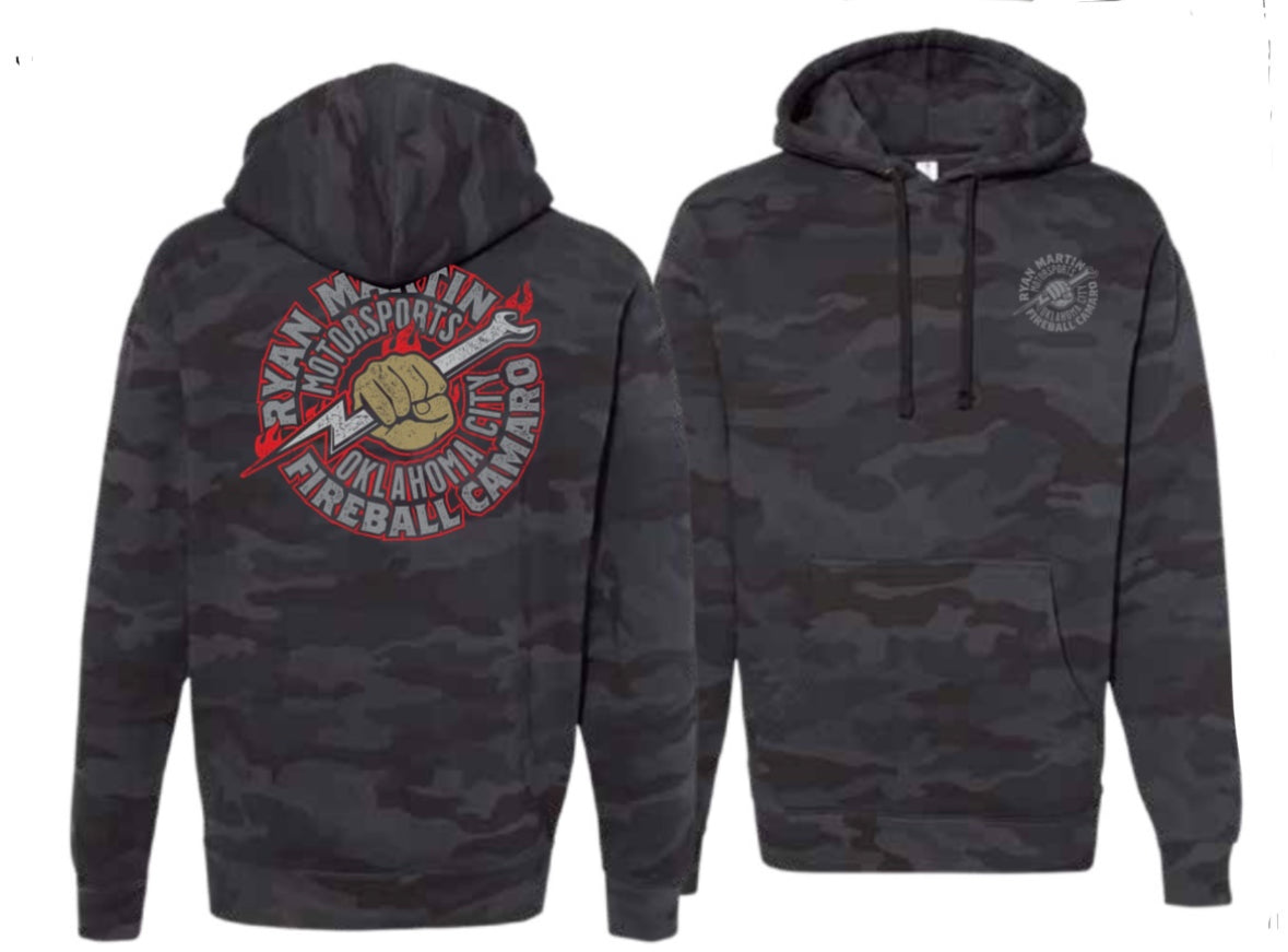 Black Camo Hoodie (Slim Fit)
