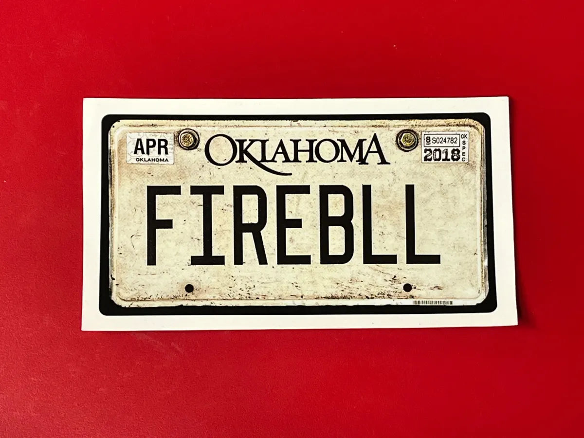 Fireball Plate Sticker
