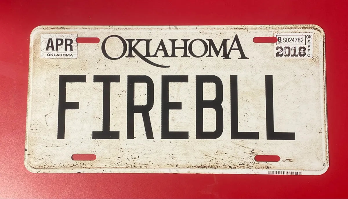 Fireball Vanity Plate